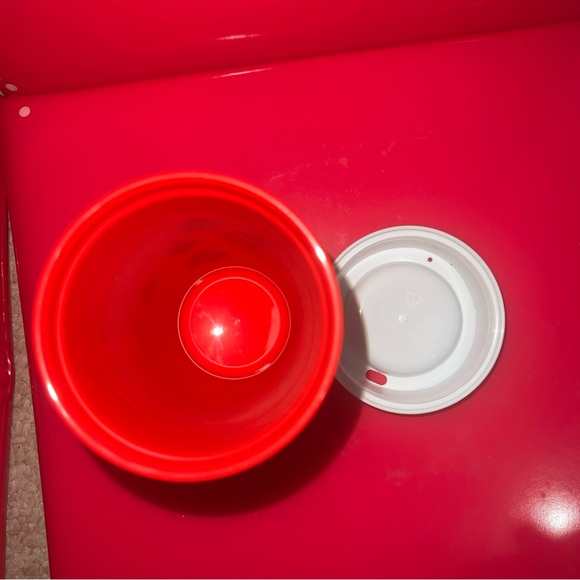 Starbucks 2013 16 Oz Plastic Red Christmas Coffee Cup Holiday Travel Mug w/ Lid - Picture 6 of 6